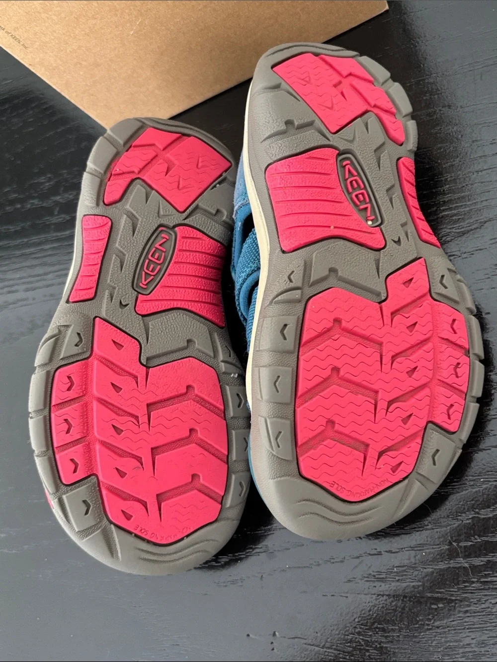 Keen Kids Teal and Pink Outdoor Closed-Toe Sandals